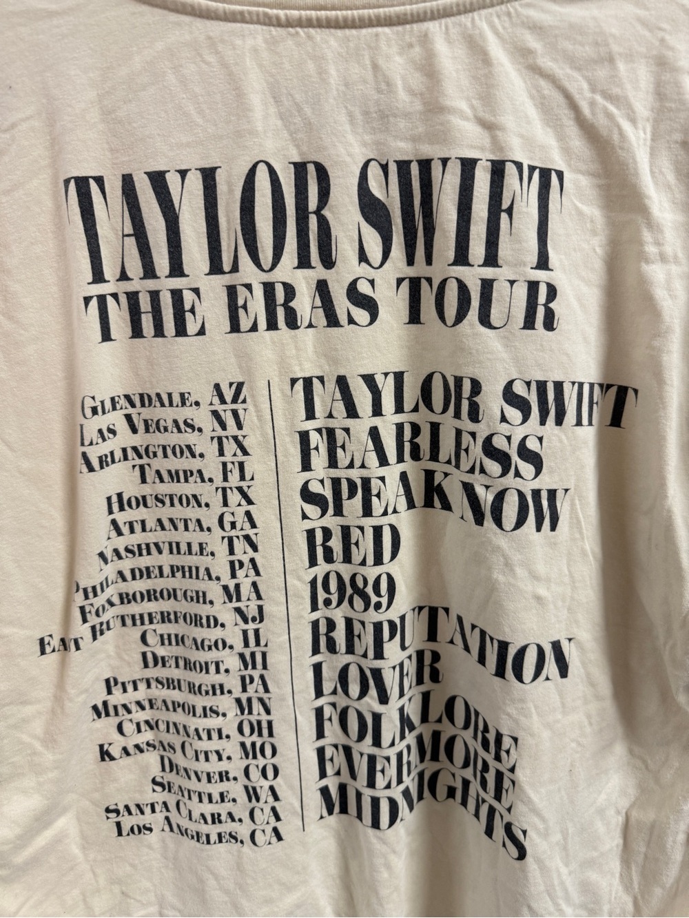 Taylor Swift Beige Graphic Photo Collage Tee - Picture 6 of 7